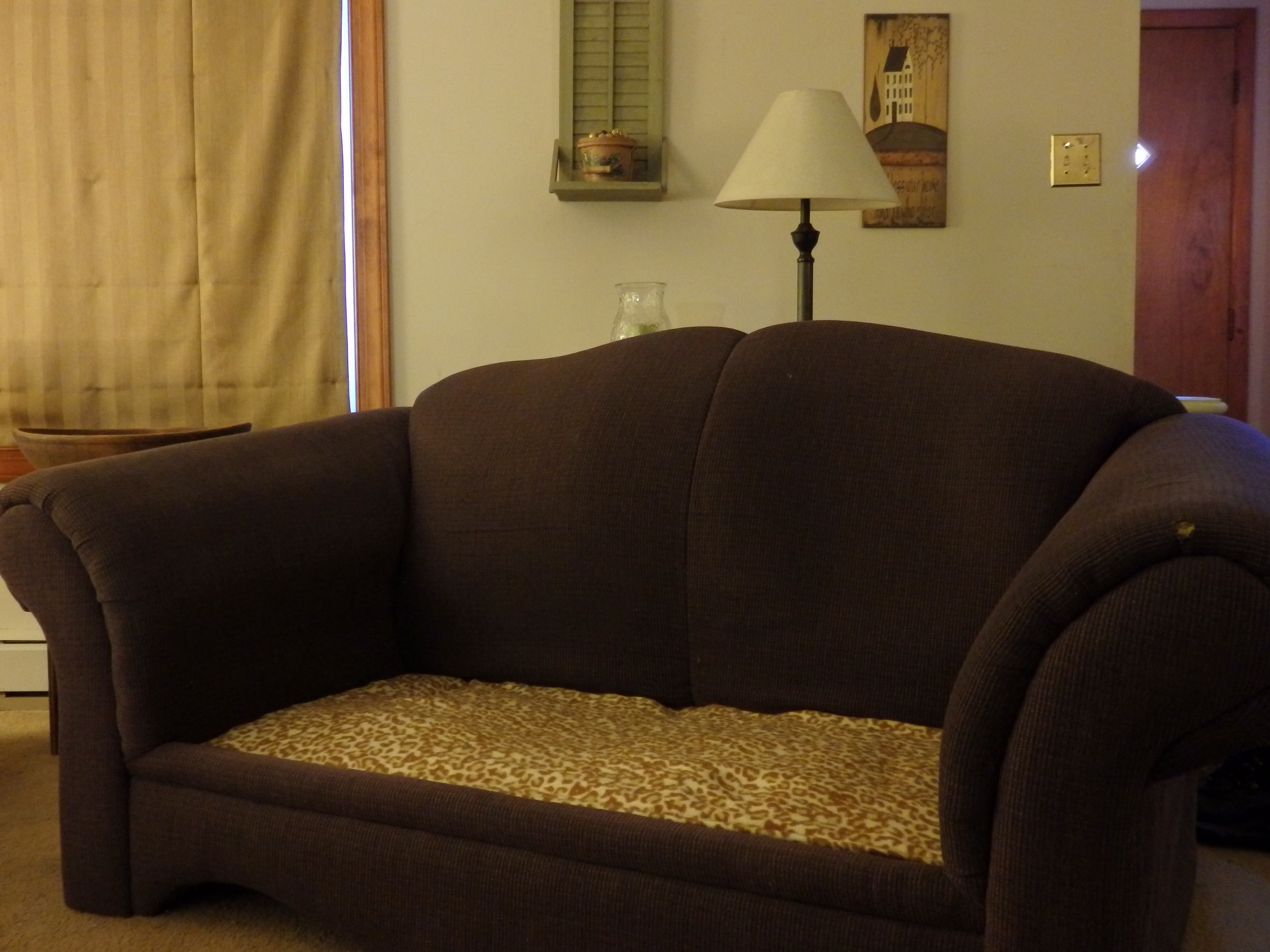 Loveseat w/ Blanket