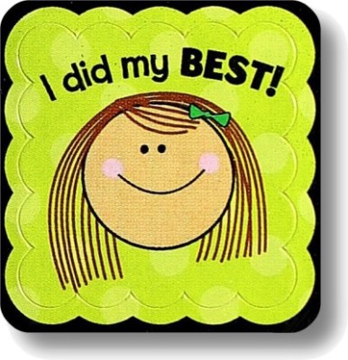 Smiling Girl "I did my BEST!"