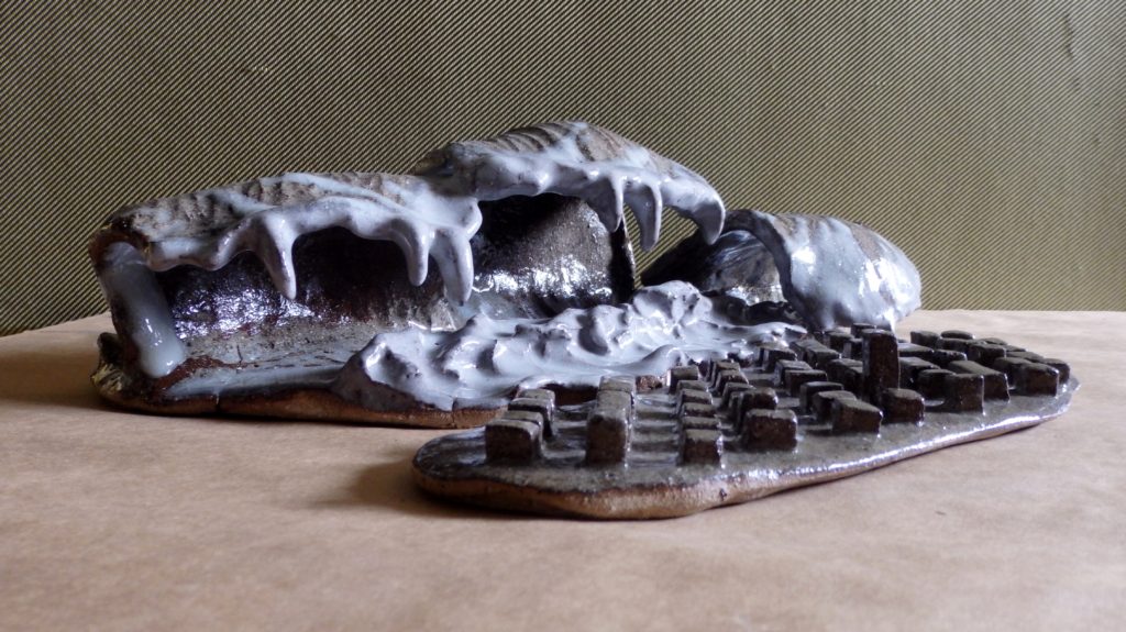 Tsunami Clay Sculpture